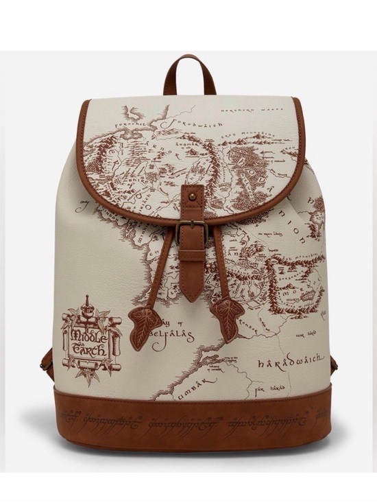 Lord of the Rings Handbags - New The Lord of the Rings Middle-earth Map Mini Backpack.